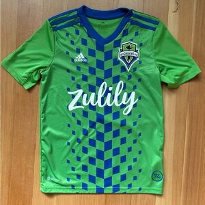 Seattle Sounders FC Soccer Jersey YOUTH Medium 11/12Y Zulily Green